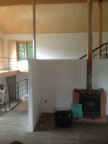 upper fireplace next to bathroom (on right)